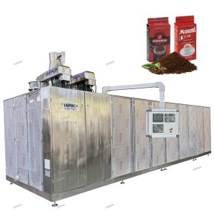 Automatisk dubbelkammar tegel vakuumpåseformningsförpackningsmaskin