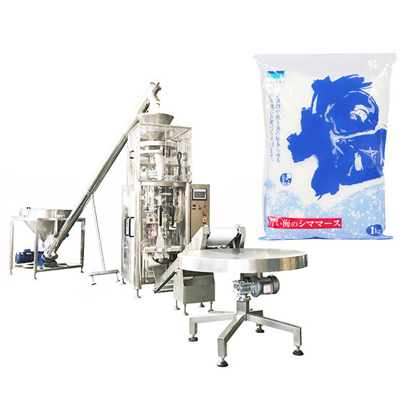 Vertikal Form Fill Seal Machine Med Volumetric Cup för Salt